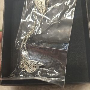 Silver Heart Necklace with Engraving